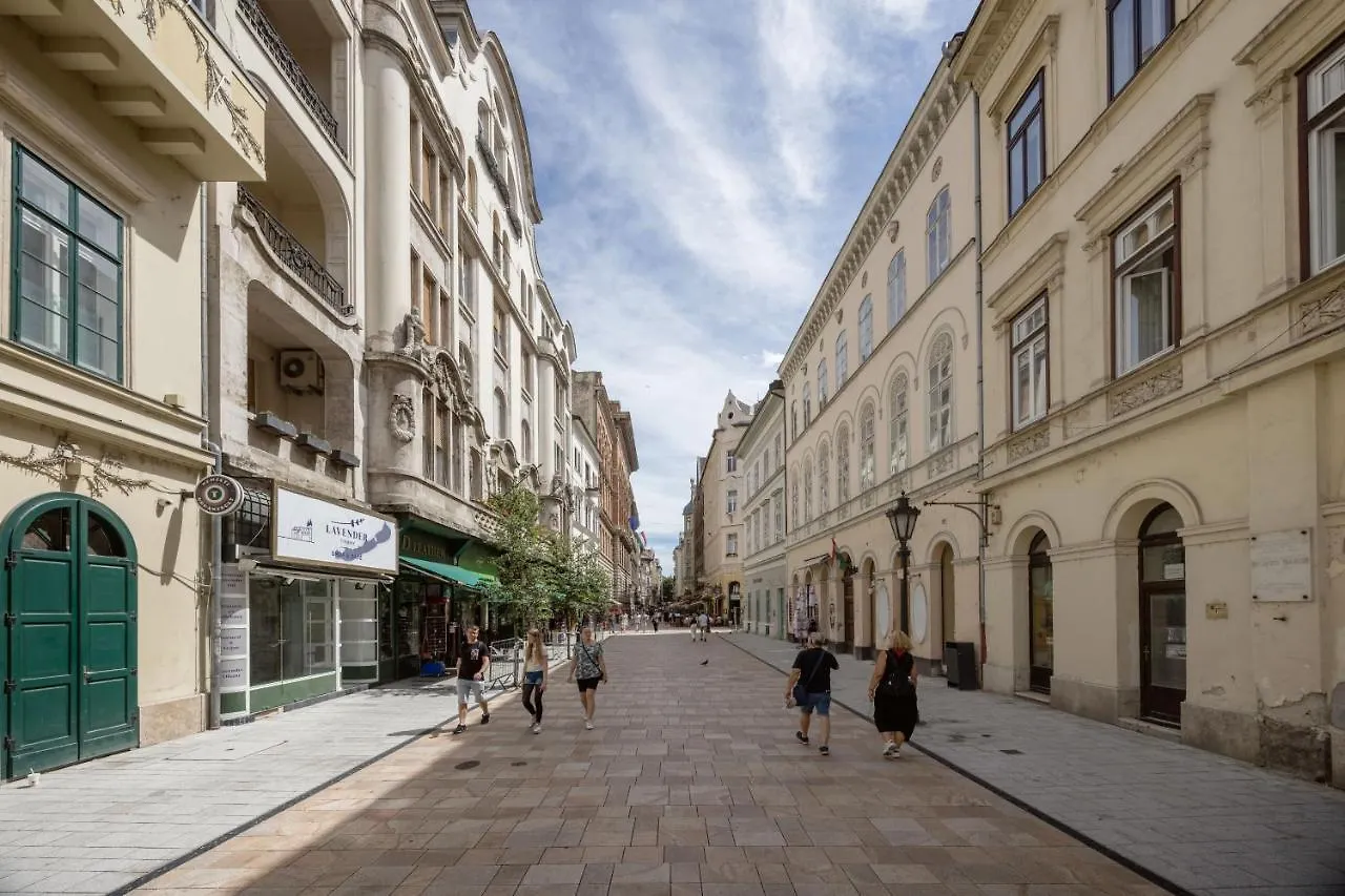 Skyline Serenity Retreat @Vaci Most Famous Street 부다페스트